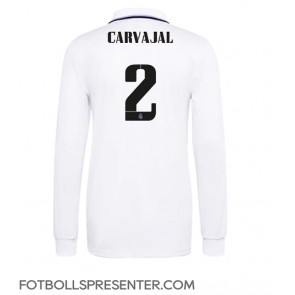 Real Madrid Daniel Carvajal #2 Hemma Matchtröja 2022-23 Långärmad